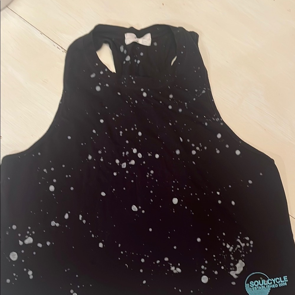 SoulCycle Black Cut Out Tank Top